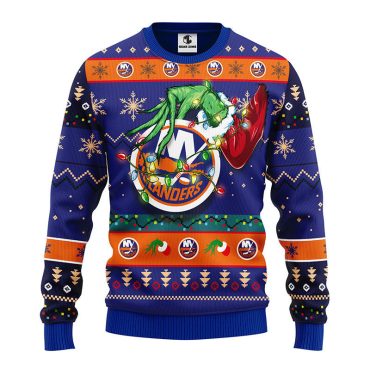 New York Islanders Grinch Ugly Christmas Sweater