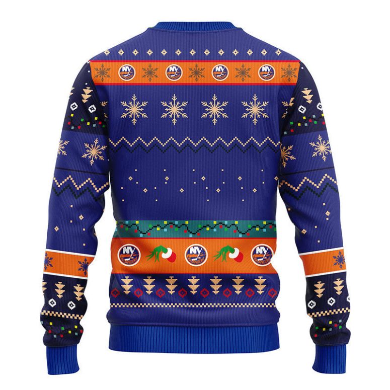 New York Islanders Grinch Ugly Christmas Sweater