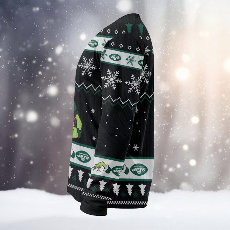 New York Jets Grinch Football Fan Ugly Christmas Sweater