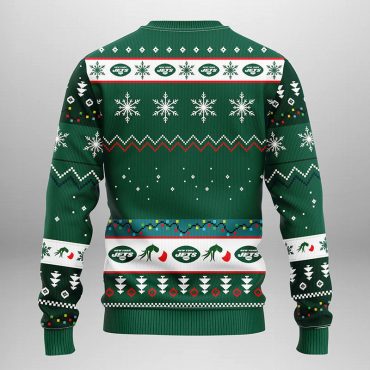 New York Jets Grinch Hand Ugly Christmas Sweater