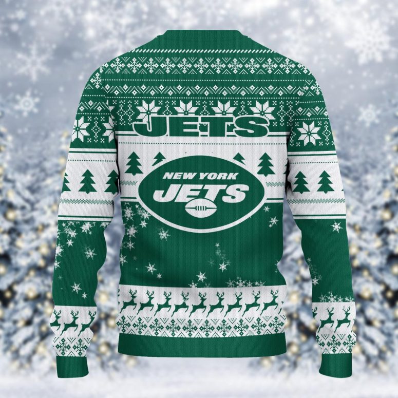 New York Jets Grinch Stolen Ugly Christmas Sweater
