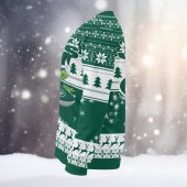 New York Jets Grinch Stolen Ugly Christmas Sweater Left - TeeUgly