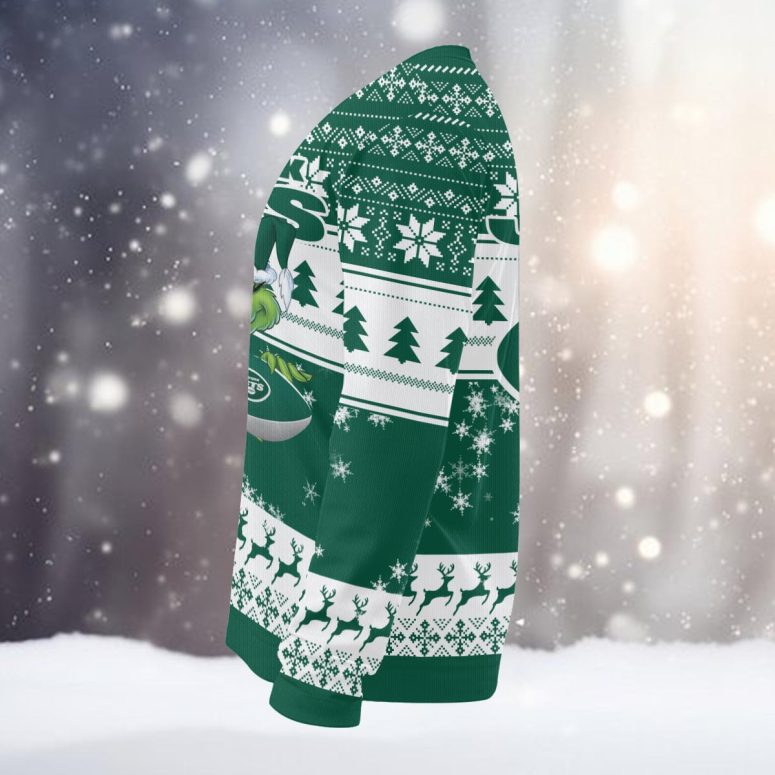 New York Jets Grinch Stolen Ugly Christmas Sweater