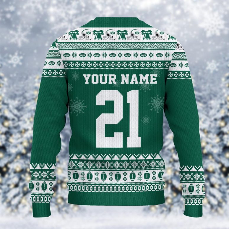 New York Jets Mickey Mouse Santa Ugly Christmas Sweater