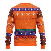 New York Mets 12 Grinch Xmas Day Ugly Christmas Sweater Back - TeeUgly