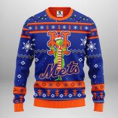 New York Mets Funny Grinch Ugly Christmas Sweater