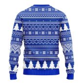 New York Mets Grinch Hug Ugly Christmas Sweater Back - TeeUgly