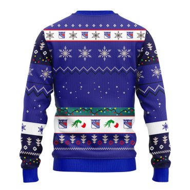 New York Rangers Grinch Hand Ugly Christmas Sweater