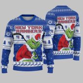 New York Rangers Grinch Stolen Christmas Ugly Sweater
