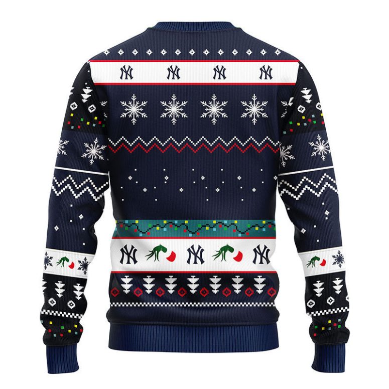 New York Yankees 12 Grinch Xmas Day Ugly Christmas Sweater