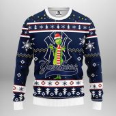 New York Yankees Funny Grinch Ugly Christmas Sweater - TeeUgly