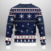 New York Yankees Funny Grinch Ugly Christmas Sweater Back - TeeUgly