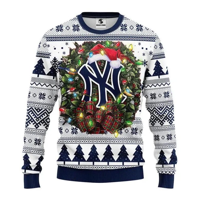 New York Yankees Santa Hat Ugly Christmas Sweater