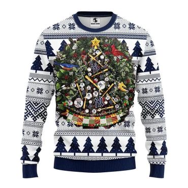 New York Yankees Tree Ball Ugly Christmas Sweater