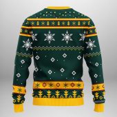 Oakland Athletics Funny Grinch Ugly Christmas Sweater Back - TeeUgly