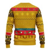 Ottawa Senators Grinch Hand Ugly Christmas Sweater Back - TeeUgly