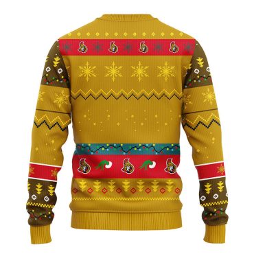 Ottawa Senators Grinch Hand Ugly Christmas Sweater