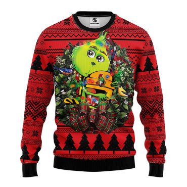 Ottawa Senators Grinch Hug Ugly Christmas Sweater