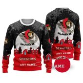 Ottawa Senators Personalized Name Ugly Christmas Sweater