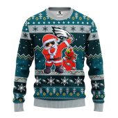 Philadelphia Eagles Dabbing Santa Claus Ugly Christmas Sweater