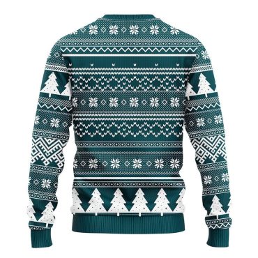 Philadelphia Eagles Grinch Hug Ugly Christmas Sweater