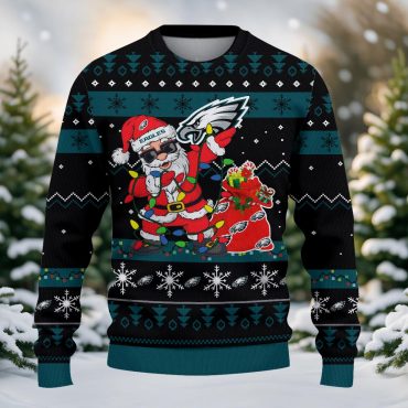 Philadelphia Eagles Santa Claus Ugly Christmas Sweater