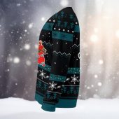 Philadelphia Eagles Santa Claus Ugly Christmas Sweater Left - TeeUgly