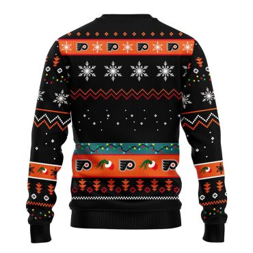 Philadelphia Flyers 12 Grinch Xmas Day Ugly Christmas Sweater