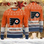 Philadelphia Flyers Big Logo Ugly Christmas Sweater