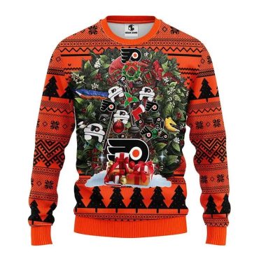 Philadelphia Flyers Big Tree Christmas Ugly Sweater
