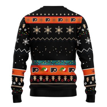 Philadelphia Flyers Grinch Hand Ugly Christmas Sweater