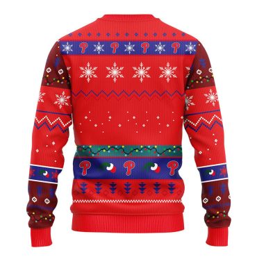 Philadelphia Phillies 12 Grinch Xmas Day Ugly Christmas Sweater