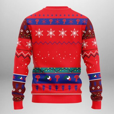 Philadelphia Phillies Grinch Hand Ugly Christmas Sweater