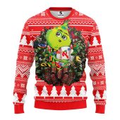 Philadelphia Phillies Grinch Hug Ugly Christmas Sweater - TeeUgly