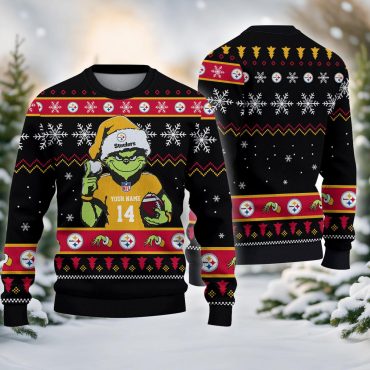Philadelphia Steelers Grinch Football Fan Ugly Christmas Sweater
