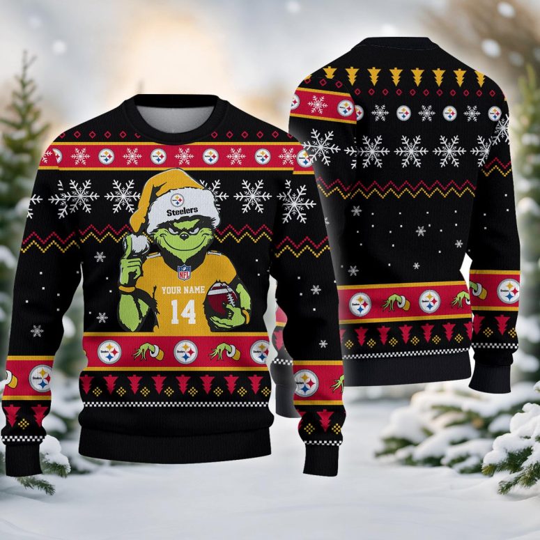Philadelphia Steelers Grinch Football Fan Ugly Christmas Sweater