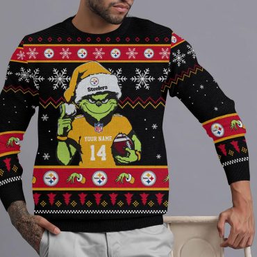 Philadelphia Steelers Grinch Football Fan Ugly Christmas Sweater