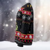 Philadelphia Steelers Grinch Football Fan Ugly Christmas Sweater Left - TeeUgly