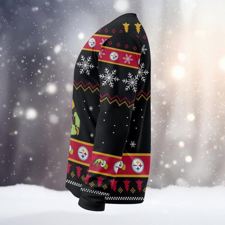Philadelphia Steelers Grinch Football Fan Ugly Christmas Sweater