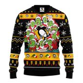 Pittsburgh Penguins 12 Grinch Xmas Day Ugly Christmas Sweater - TeeUgly