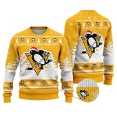 Pittsburgh Penguins Frosty Skate Ugly Christmas Sweater