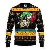 Pittsburgh Penguins Grinch Hand Ugly Christmas Sweater - TeeUgly