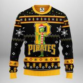 Pittsburgh Pirates Funny Grinch Ugly Christmas Sweater - TeeUgly