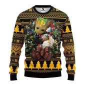 Pittsburgh Pirates Groot Hug Ugly Christmas Sweater