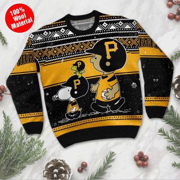Pittsburgh Pirates Snoopy Holiday Baseball Ugly Christmas Sweater