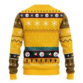 Pittsburgh Steelers 12 Grinch Xmas Day Ugly Christmas Sweater Back - TeeUgly