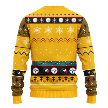 Pittsburgh Steelers 12 Grinch Xmas Day Ugly Christmas Sweater