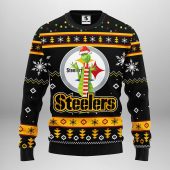 Pittsburgh Steelers Funny Grinch Ugly Christmas Sweater - TeeUgly