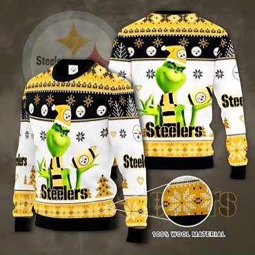 Pittsburgh Steelers Grinch Holiday Style Ugly Christmas Sweater