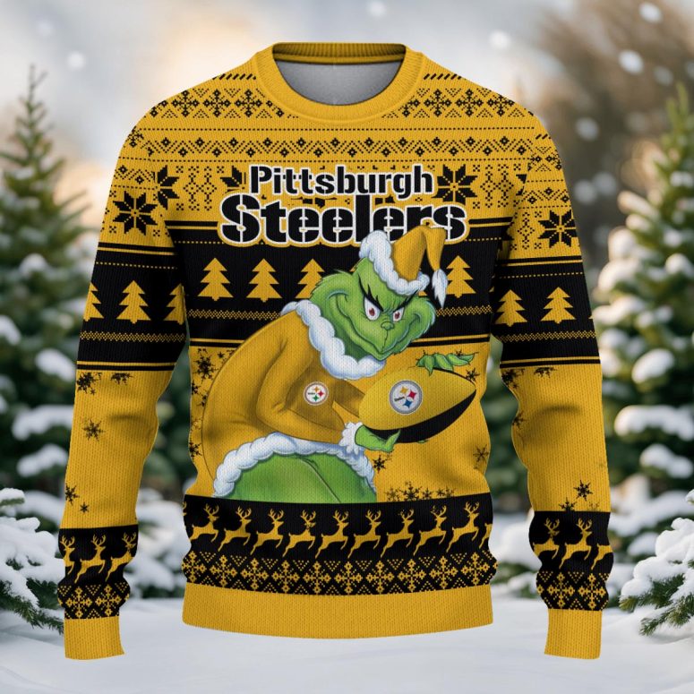 Pittsburgh Steelers Grinch Stolen Ugly Christmas Sweater